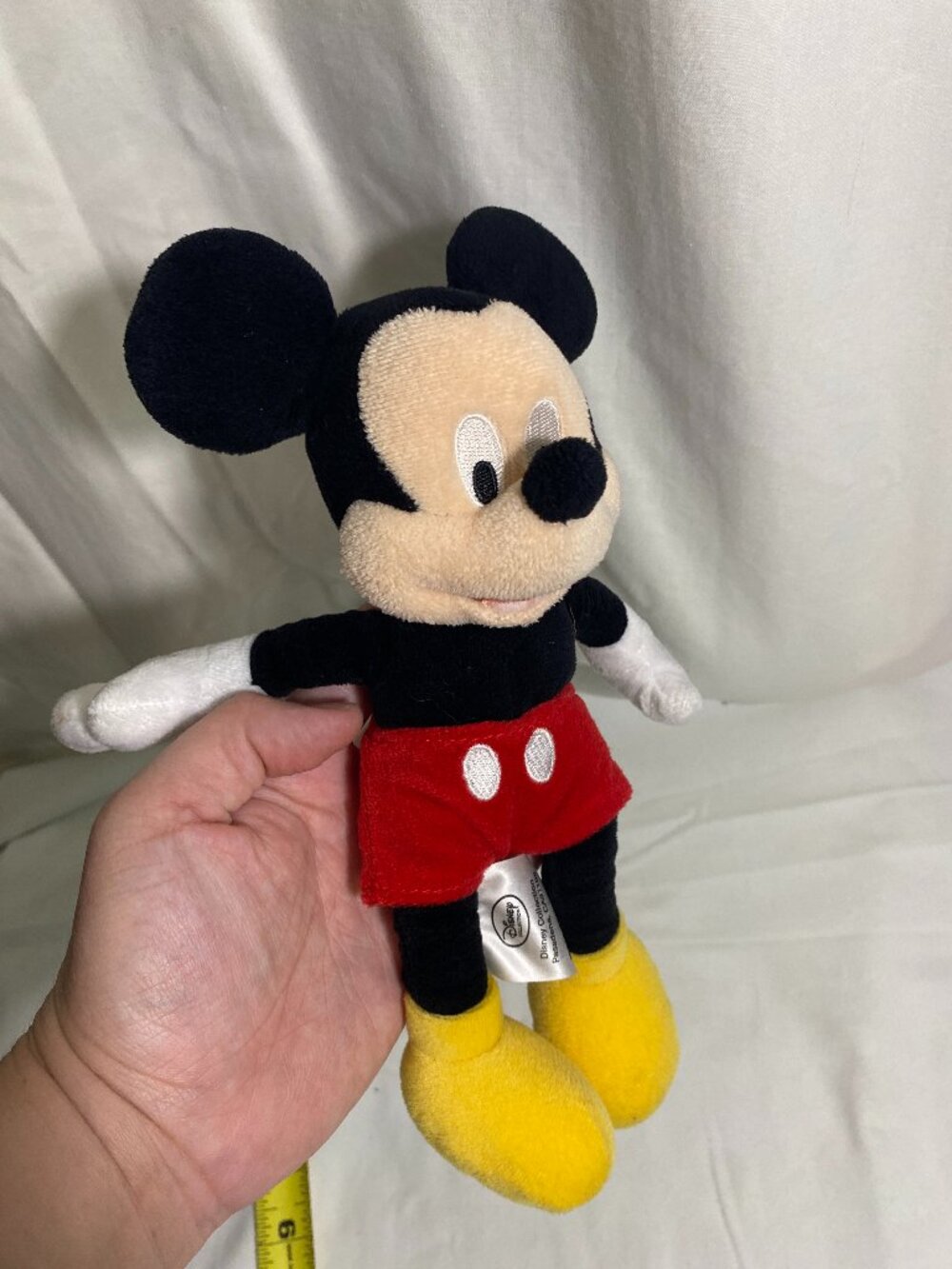 Disney Mickey Mouse Plush Stuffed Animal Toy 9” Classic Red Shorts Yellow Shoes